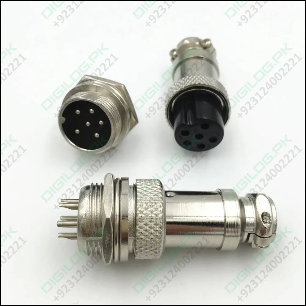 Xlr 6 Pin Cable Connector 16mm Chassis Mount 6pin Plug