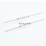 Y213 Reed Switch Magnetic Control Switch 2*14mm Normally Open Magnetic Induction Switch - two clear glass reed switches with silver metal leads extended from both ends on a white background.