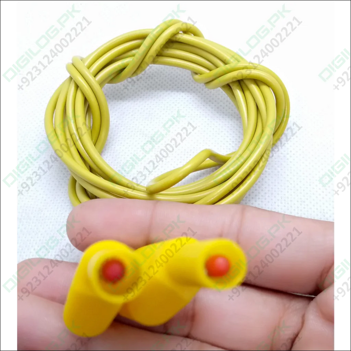 Yellow Banana Clip Wires 2 Meter 