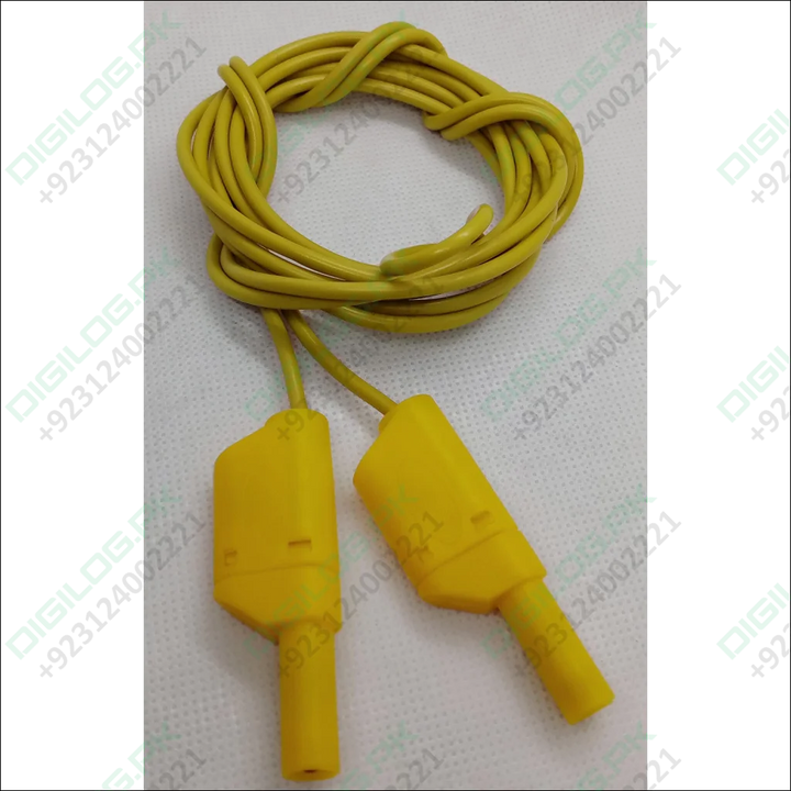 Yellow Banana Clip Wires 2 Meter 