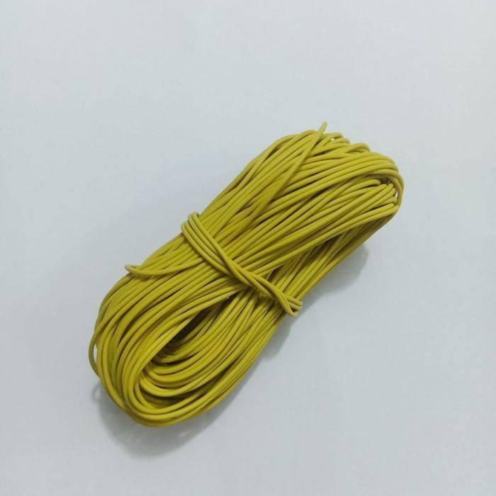 Yellow Wire 1 Meter Insulation Electronic PCB Wrapping Breadboard Jumper Wire Cable - shown as a coiled bundle of yellow insulated wire.