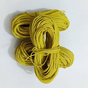 Yellow Wire 1 Meter Insulation Electronic PCB Wrapping Breadboard Jumper Wire Cable - shown as three separate coils of yellow insulated wire.