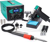YIHUA 948D III desoldering station kit with desoldering gun, soldering iron, nozzles and filters