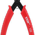 YTH-109S Cutting Plier - shown as a pair of black metal side cutters with red plastic handles, featuring the model number printed on the right handle.
