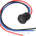4Pin USB connector Type-C female socket with wires for fast charging port