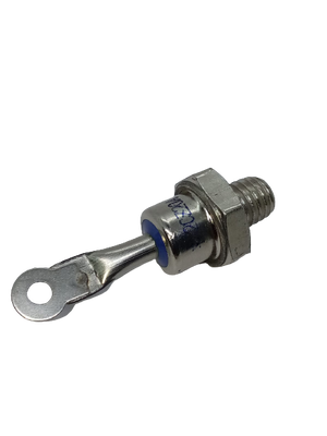 Zp 8mm Male Thread Stud Mount Silicon Rectifier Diode 1200V ZP-20A - shown as a metallic stud-mount diode with a ring terminal and blue insulator.