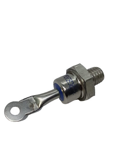 Zp 8mm Male Thread Stud Mount Silicon Rectifier Diode 1200V ZP-20A - shown as a metallic stud-mount diode with a ring terminal and blue insulator.