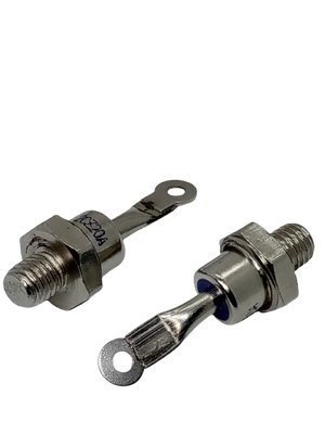 Zp 8mm Male Thread Stud Mount Silicon Rectifier Diode 1200V ZP-20A - shown as two silver-coloured metal stud diodes with threaded bases and eyelet terminals.