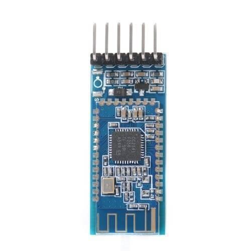ZS-040 At-09 HM10 4.0 BLE Bluetooth Module CC2540 CC2541 Serial UART Transceiver Module For Ios 6/android 4.3 - rectangular circuit board with a central chip, a printed antenna at the bottom, and six pins at the top.