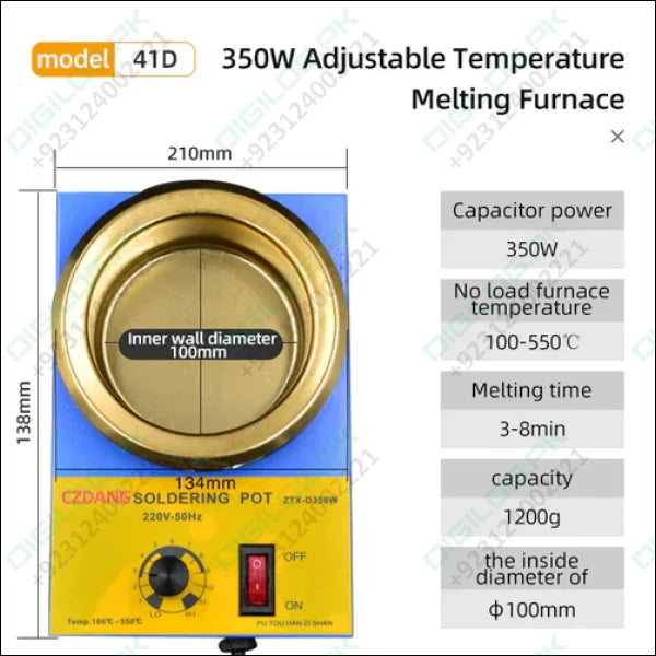 ZTX-41D 350W Dip Soldering POT In Pakistan